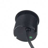 Mini prise électrique ronde intégrée avec couvercle, 16A, 2 prises USB pour table de meuble, installation facile, maison, hôtel
