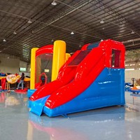 Toboggan gonflable commercial direct usine, toboggan géant à sec, toboggan gonflable durable pour adultes