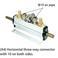 Vanne de commande pneumatique manuelle en alliage d'aluminium à trois positions et cinq voies pour machine à changer les pneus
