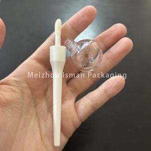 ISMAN Ingrosso Tubetto Lucidalabbra a Forma di Lecca-lecca Bianco Unico da 6ml 10ml, Contenitore Vuoto per Balsamo <span class=keywords><strong>Labbra</strong></span> a Forma di Caramella con Applicatore, Logo Personalizzabile - Product Image 4