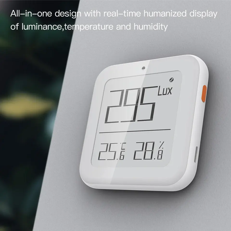 Tuya Smart ZigBee Temperature Humidity Sensor Brightness Thermometer ...