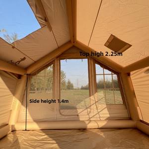 Tente <span class=keywords><strong>de</strong></span> randonnée gonflable <span class=keywords><strong>de</strong></span> 7,7 mètres carrés, <span class=keywords><strong>deux</strong></span> chambres, résistante au froid, au gel, en tissu Oxford 600D épaissi, imperméable et coupe-vent - Product Image 3