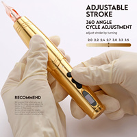 Stylo numérique réglable pour tatouage QL-M2-E500 Quelle Tattoo, double batterie, machine rotative numérique réglable pour PMU