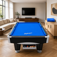 Tapis de billard professionnel gris, surface de jeu lisse, remplacement pour table de club
