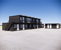Maison de travail préfabriquée modulaire personnalisée, système de construction modulaire, camping de travail, maison préfabriquée en conteneur
