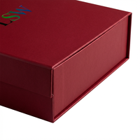 Boîte cadeau en papier rigide de luxe avec logo personnalisé, couleur marron, finition mate, fermeture magnétique à rabat, pour produits haut de gamme