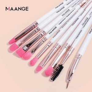 Per MAANGE Private Label di alta qualità pennelli trucco viso <span class=keywords><strong>bianco</strong></span> correttore di miscelazione pennelli uso all'ingrosso viso - Product Image 3
