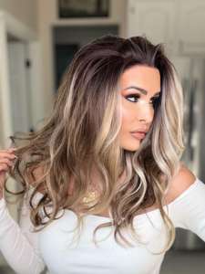 Fast Delivery Ash Brown Blonde Highlight 13x4 HD Lace Front <b>Wigs</b> Transparent Heat Resistant Glueless <b>Synthetic</b> Short Length - Product Image 3