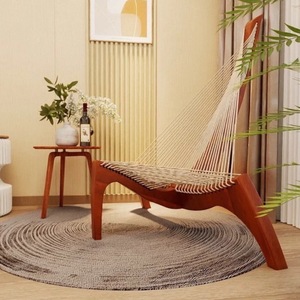 Fauteuil <span class=keywords><strong>de</strong></span> jardin moderne <span class=keywords><strong>de</strong></span> luxe pour hôtel, en teck, résistant aux intempéries, avec <span class=keywords><strong>corde</strong></span> tressée, chaise longue individuelle, mobilier <span class=keywords><strong>de</strong></span> jardin - Product Image 1