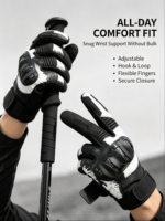 Gants de moto en cuir pour hommes, compatibles écran tactile, respirants, en maille, imperméables, légers, protection UV, pour le cyclisme