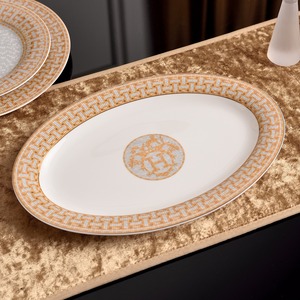 Service de table en porcelaine fine de luxe pour 6 personnes, style mosaïque, avec couverts et <span class=keywords><strong>vaisselle</strong></span> en céramique, pour la maison et les restaurants, service à thé de style anglais - Product Image 3