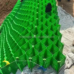 1,3mm Verde Texturizado 445mm Carga y soporte geocell HDPE 150mm