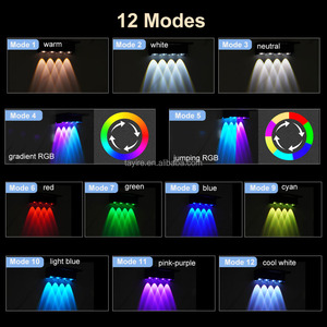 Lampe murale <span class=keywords><strong>solaire</strong></span> 4 LED/2 LED IP65 RGBYW/RGB, étanche, éclairage LED pour <span class=keywords><strong>jardin</strong></span>, décorations pour couloir, <span class=keywords><strong>jardin</strong></span>, cour - Product Image 4