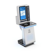 Kioscos de Autopago para Bibliotecas HAUMR, Kiosco de Autoservicio para Bibliotecas, Equipo para Devolver y Prestar Libros, Lector de Tarjetas HF de Pie, Disponible las 24 Horas