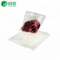 Sachet de viande glacée en nylon pe, 10 unités, 3 côtés, emballage de thon, transparent, pochettes scellés sous vide