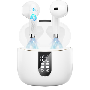 سماعات أذن Irpod 050A Pro <span class=keywords><strong>TWS</strong></span> سماعات رأس V5.3 مع جهير عميق ومؤشر بطارية LED IPX4 مقاومة للماء والألعاب
