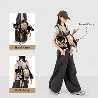Sac à dos de transport ergonomique et respirant pour chiens de petite et moyenne taille, avec protection de la colonne vertébrale, réglable, pour le transport avant et arrière