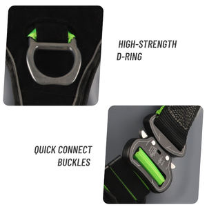 <span class=keywords><strong>Harness</strong></span> Polyester Industri untuk Seluruh Tubuh dengan Bantalan di Bahu dan Tali Kaki, 3 Cincin-D Baja, Bersertifikasi CE, Pelindung Jatuh 1500kg - Product Image 4