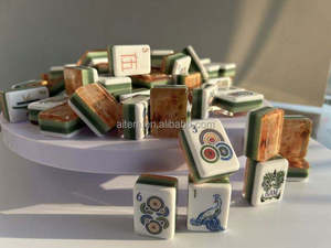 Fichas de Mahjong Acrílicas de Estilo Americano de 4 Capas de Primera Calidad al por Mayor para Entusiastas del Mahjong Americano y Juegos de Viaje - Product Image 4