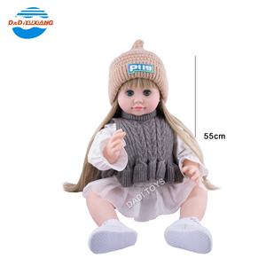 Vente chaude 55Cm Full Body Vinyl Nouveau-né Bébé Poupées Reborn, Soft Safty Material Talking Simulation Réaliste Bébé Poupée - Product Image 5