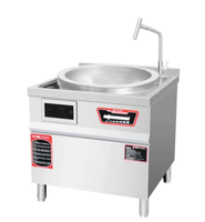 Wok à induction haute puissance de qualité commerciale pour cuisines de restaurant, brûleur unique, grande capacité, chaudière à frire 380V, 15kW
