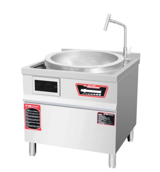 Commercial-grade High-power Induction Wok for Restaurant Kitchens Single-burner Large-capacity Frying Boiler 380V, 15kW
