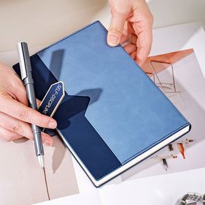 Carnet de notes professionnel haut de gamme A5 en PU, design de poche, boucle magnétique, logo personnalisé, multicolore, luxe de bureau, 100 feuilles, UV - Product Image 3