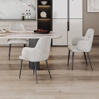 Chaise de salle à manger en stock pour usage domestique, moderne, simple, luxe léger, chaise de designer haut de gamme pour table et chaises de salle à manger