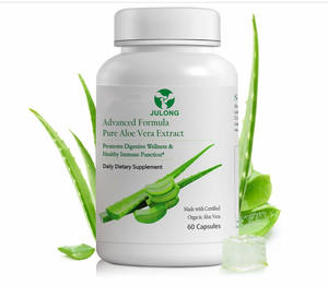 Cápsulas de aloe vera orgánico de etiqueta privada OEM, equivalente interno de hoja de aloe de 160000mg por porción - Product Image 1