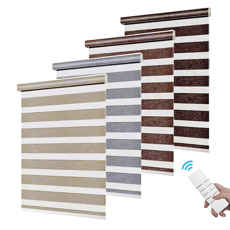 Manufacturers Smart Motorized Zebra Blind Window