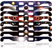 Lunettes personnalisées en papier pour l'éclipse solaire totale 2026, lunettes de vision carrées pour l'éclipse solaire, monture intégrale, résistantes aux UV, UV400, certifiées CE ISO