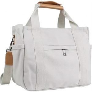 Bolsa de Mano de Poliéster con Iniciales para Mujer, Moderna, para Compras, Playa, Deportes, Yoga, Fiestas, Regalos, Bolsa de Playa Blanca, Muestra Gratis - Product Image 1
