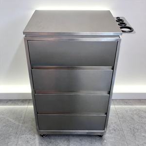 ตู้เก็บอุปกรณ์ทำผมสแตนเลสสำหรับร้านเสริมสวย ตู้เก็บของร้านทำผม ตู้เก็บอุปกรณ์ตัดผม - Product Image 6