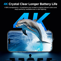 KUZOOM Nouvelle Protection d'écran en Verre HD Transparent Améliorée KK9, Résistance aux Chocs 30 KG pour iPhone 18 Pro Pro Max 17 Pro
