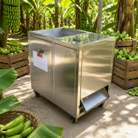 Fabrikant van groene bananen schilmachines, 150kg/uur automatische roestvrijstalen plantainschiller, fabrieks prijs leverancier