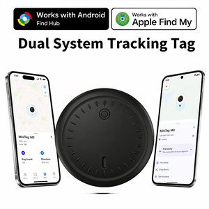 For Kids Coin Tag Coin-Sized Design Dual System Find My Wallet Tracker Card My Location for Briefcase Replaceable 1-Year Battery - Product Image 3