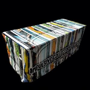 Custom Fitted 6Ft & 8Ft Business Cover Round <b>Table</b> Cloth for Advertising Purpose - Product Image 3
