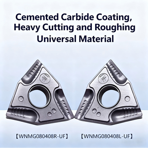 Inserto de Torneado de Carburo de Tungsteno con Recubrimiento CVD Naigu para Acero y Acero Inoxidable WNMG080404 WNMG080408-UF para Mecanizado en Torno CNC - Product Image 2