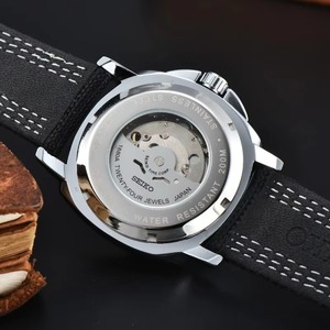 Hot AAA + meccanico <span class=keywords><strong>automatico</strong></span> AAA + orologi da uomo SEIKO Sport Design multifunzione <span class=keywords><strong>cinturino</strong></span> in <span class=keywords><strong>pelle</strong></span> orologi da uomo quotidianamente impermeabili - Product Image 5