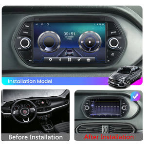 Lecteur multimédia DVD <span class=keywords><strong>de</strong></span> voiture Android 14 8+128 Go 8 cœurs avec Carplay pour <span class=keywords><strong>Fiat</strong></span> Egea / Tigo 2015-2017, système vidéo stéréo GPS Navi - Product Image 2