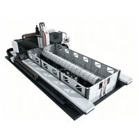 Machine CNC à portique à table longue et robuste pour le traitement de tubes cylindriques de tête de chaudière ultra-longs