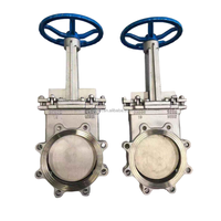 Vanne à guillotine TOT PN10 DN300 12 pouces, corps en CF8, acier inoxydable, vanne à guillotine à sens unique, vanne à guillotine de type couteau