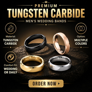 Anelli da uomo 6mm in carburo di tungsteno fedi nuziali gioielli alla moda da uomo classici anelli di gioielli in tungsteno fabbrica all'ingrosso Comfort <span class=keywords><strong>Fit</strong></span> - Product Image 1