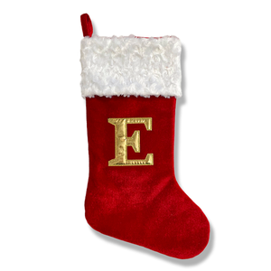 26 lettere ricamate calza di natale con fiocco di neve alfabeto personalizzato albero di Natale ornamento per la famiglia decorazione regalo - Product Image 3