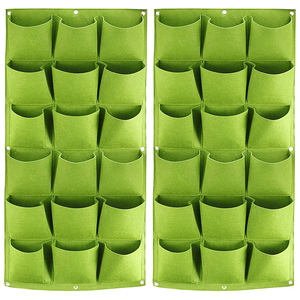 Bolsas de cultivo de macetas de jardín colgantes no tejidas verdes personalizadas al por mayor bolsas de cultivo de tela de jardín de pared Vertical duraderas - Product Image 1