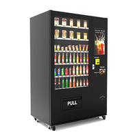Distributeur automatique intelligent personnalisé de boissons et de collations, intégration SDK, écran tactile en acier inoxydable, gestion basée sur le cloud, vérification d'identité