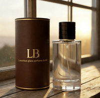 Vente directe d'usine, flacons de parfum en verre transparent à fond épais, personnalisables, 30 ml, 50 ml, 100 ml, avec boîtes d'emballage