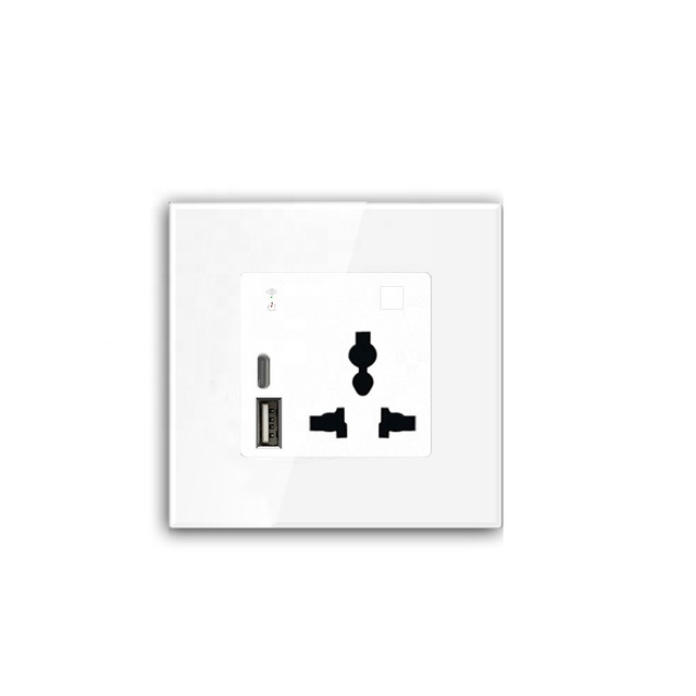 Lanbon Fast Charing Smart Wifi Socket Easy Install Smart Home Wall Socket Tuya Wall Mounted Homekit 16A Wifi Universal Socket