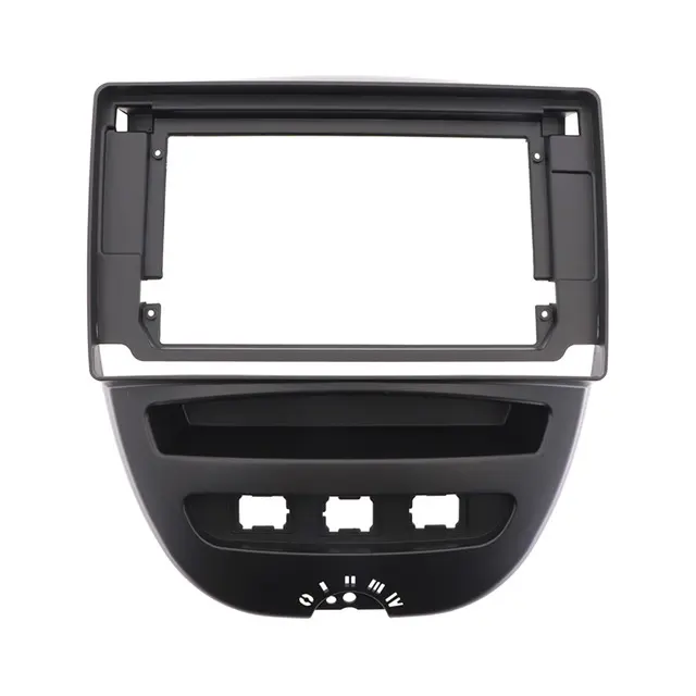 Double 2 Din Car Radio Frame Voor Toyota Aygo Citroen C1 Peugeot 107 2005-2014 Fascia Dash Kit Dvd radio Panel Stereo Cover