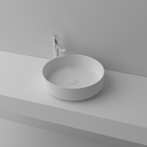 Pour Empolo Évier À La Main Moderne Nordique Pierre Artificielle Bassin Vanité <span class=keywords><strong>Poser</strong></span> Meuble <span class=keywords><strong>Vasque</strong></span> Salle De Bain Égouttoir Fabricateur Lavama - Product Image 3